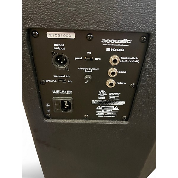 Used Acoustic B100C Bass Combo Amp