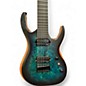 Used Agile Interceptor 7 string Aqua Burst Solid Body Electric Guitar