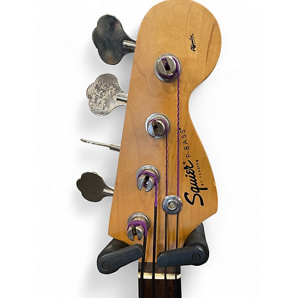 Used Squier P BASS Classic White Electric Bass Guitar