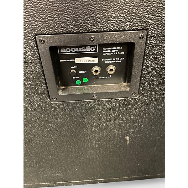 Used Acoustic B410C 4X10 400W Bass Cabinet