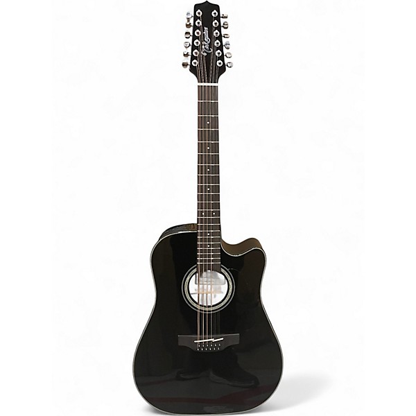 Used Takamine GD30CE-12 Black 12 String Acoustic Electric Guitar