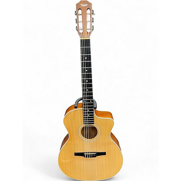 Used 2015 Taylor 214CEN Natural Classical Acoustic Electric Guitar
