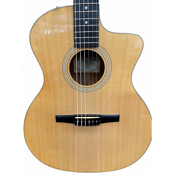 Used 2015 Taylor 214CEN Natural Classical Acoustic Electric Guitar