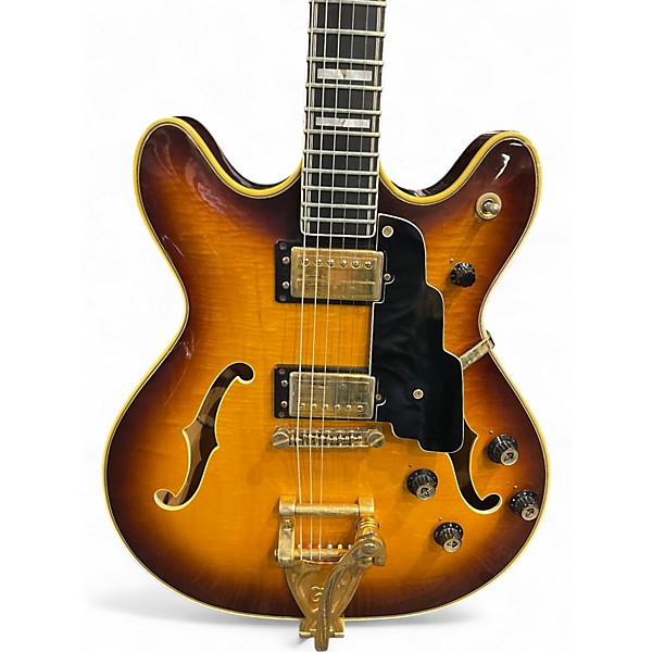 Used Guild Starfire 65B 2 Tone Sunburst Hollow Body Electric Guitar