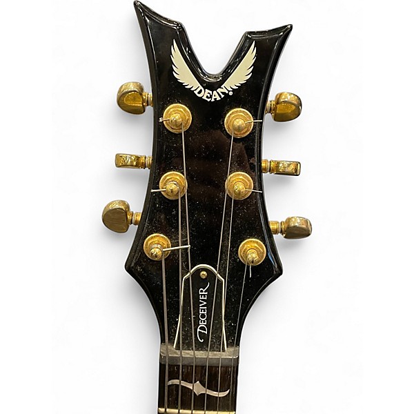 Used Dean Deceiver X Black Solid Body Electric Guitar