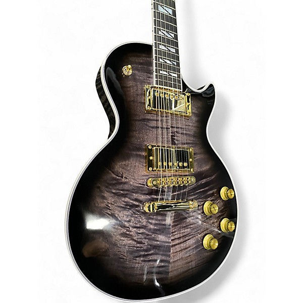 Used 2024 Gibson Les Paul Supreme Transparent Ebony Burst Solid Body Electric Guitar