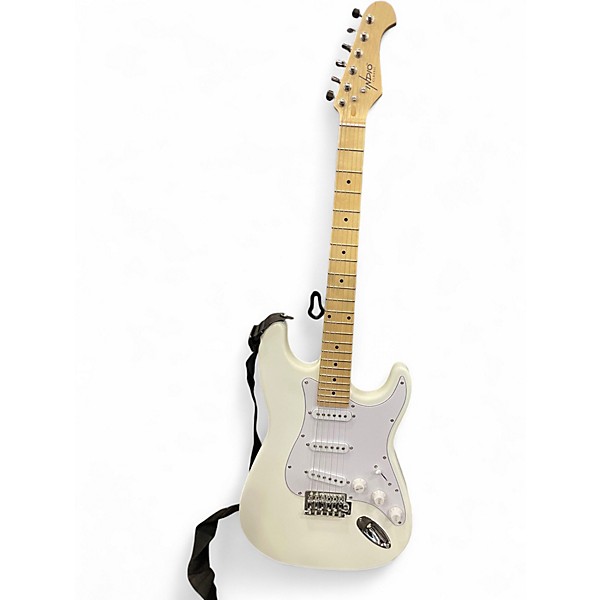 Used Indio Classic Stratocaster White Solid Body Electric Guitar