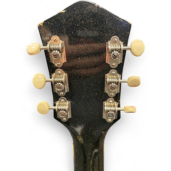 Vintage 1960s Silvertone JUPITER Black Sparkle Solid Body Electric Guitar