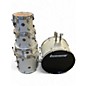 Used Ludwig 5 Piece Accent Silver Sparkle Drum Kit thumbnail