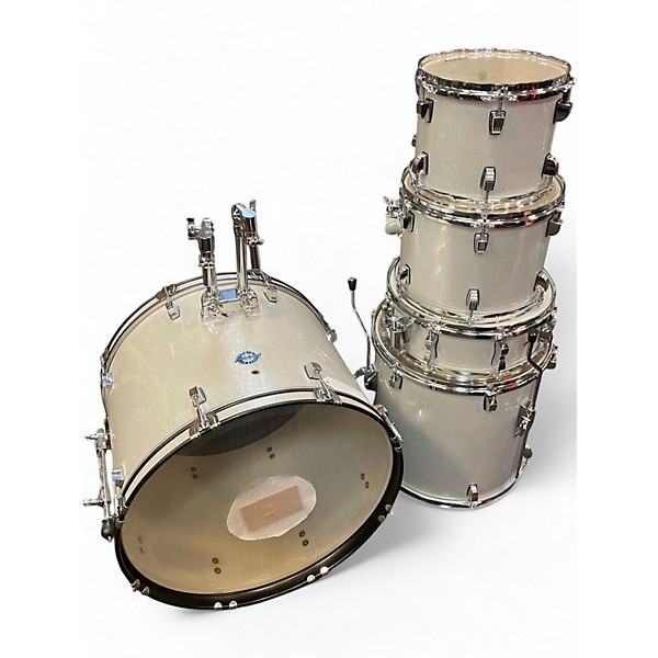 Used Ludwig 5 Piece Accent Silver Sparkle Drum Kit
