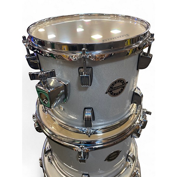 Used Ludwig 5 Piece Accent Silver Sparkle Drum Kit