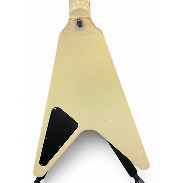 Vintage 1985 Gibson Flying V Cream Solid Body Electric Guitar