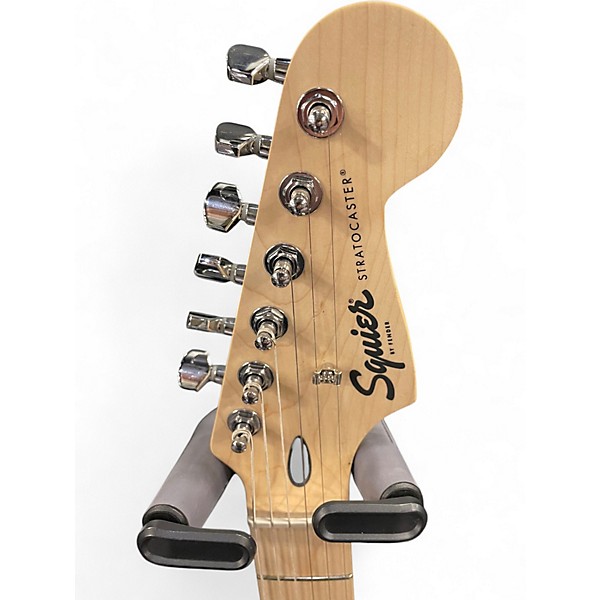 Used Squier Standard Stratocaster Black Solid Body Electric Guitar