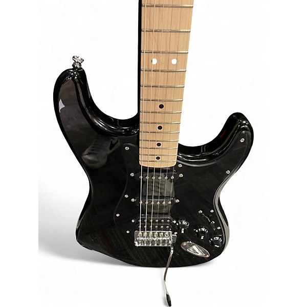 Used Squier Standard Stratocaster Black Solid Body Electric Guitar