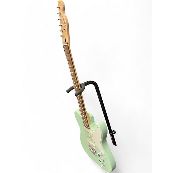 Used Squier Paranormal Baritone Cabronita Telecaster GREEN Solid Body Electric Guitar