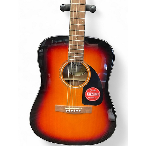 Used Fender CD60 Dreadnought Sunburst Acoustic Guitar
