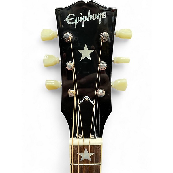 Used Epiphone J180 LS Ebony Acoustic Electric Guitar