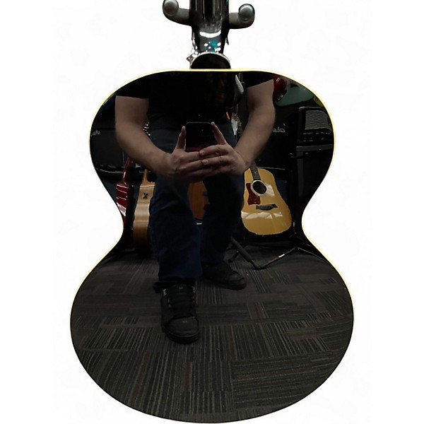 Used Epiphone J180 LS Ebony Acoustic Electric Guitar