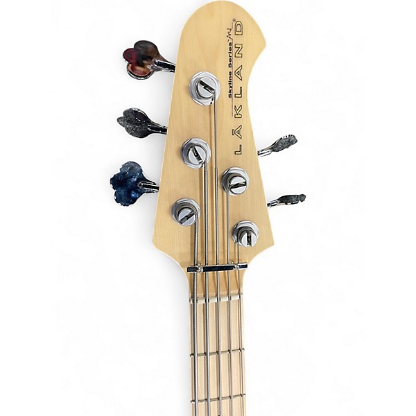 Used Lakland 55-01 Skyline Series 5 String Blonde Electric Bass Guitar
