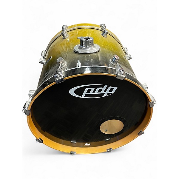 Used PDP by DW 7 Piece X7 Black and Yellow Drum Kit