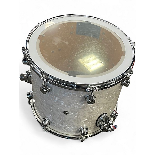 Used DW 5 Piece Performance Series White Marine Drum Kit