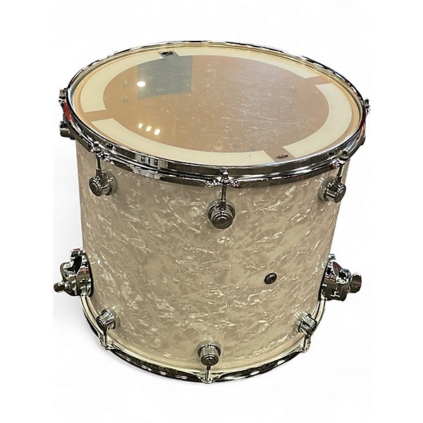 Used DW 5 Piece Performance Series White Marine Drum Kit
