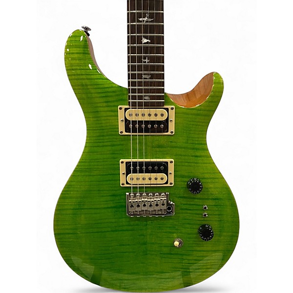 Used 2021 PRS SE CUSTOM 24 08 ERIZA VERDE Solid Body Electric Guitar