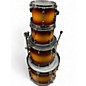 Used Gretsch Drums 4 Piece USA CUSTOM SATIN AMBER WALNUT BURST Drum Kit thumbnail