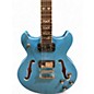 Used West Creek 333 Blue Hollow Body Electric Guitar