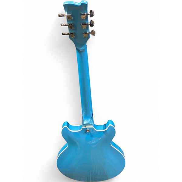 Used West Creek 333 Blue Hollow Body Electric Guitar