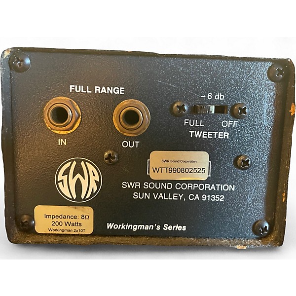 Used SWR WORKINGMAN'S 2X10T Bass Cabinet