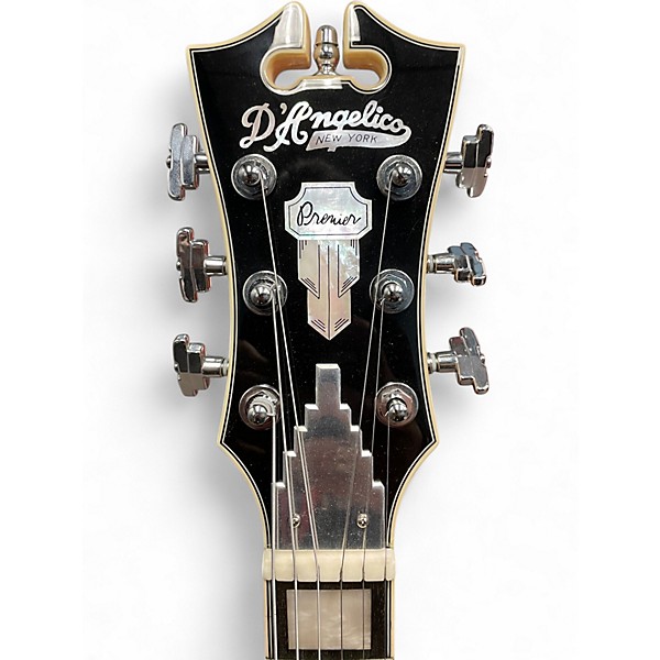 Used D'Angelico Premier Series Arctic White Solid Body Electric Guitar