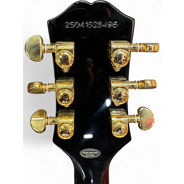 Used Epiphone Les Paul Custom Black Solid Body Electric Guitar