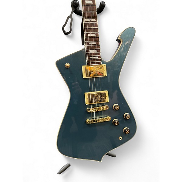 Used 2025 Ibanez IC420 Iceman Antique Blue Metallic Solid Body Electric Guitar