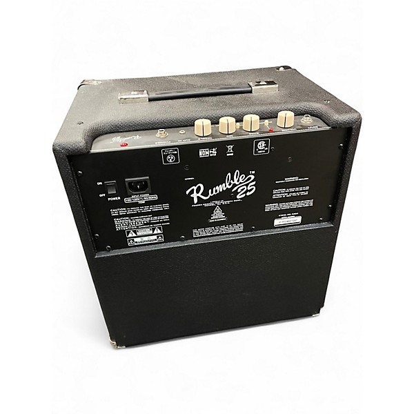 Used Fender Rumble V3 25w 1x8 Bass Combo Amp