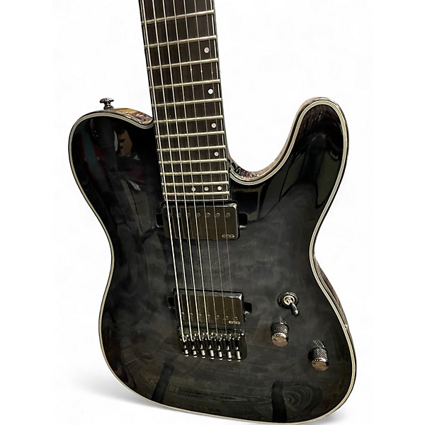 Used Schecter Guitar Research Hellraiser C1 HYBRID BLK TRANS BLACK BURST Solid Body Electric Guitar
