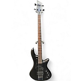 Used Schecter Guitar Research STILETTO STEALTH Satin Black Electric Bass Guitar