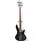 Used Schecter Guitar Research STILETTO STEALTH Satin Black Electric Bass Guitar thumbnail
