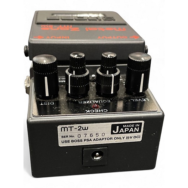 Used BOSS MT2W Metal Zone Waza Craft Effect Pedal