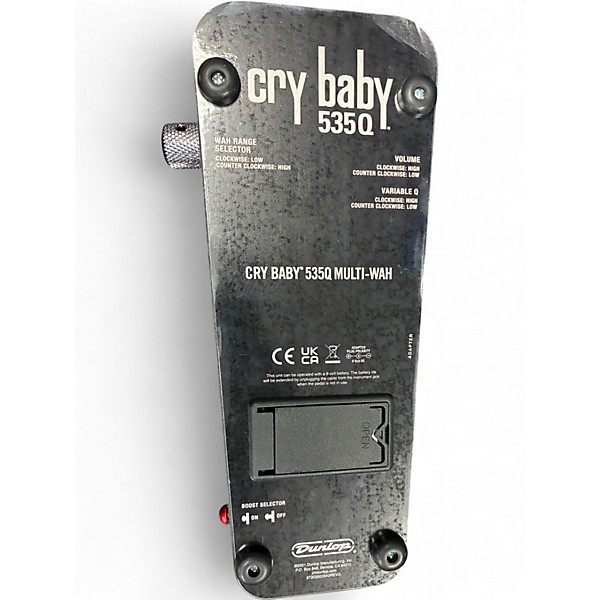 Used 2020s Dunlop 535Q Cry Baby Multi-Wah Effect Pedal