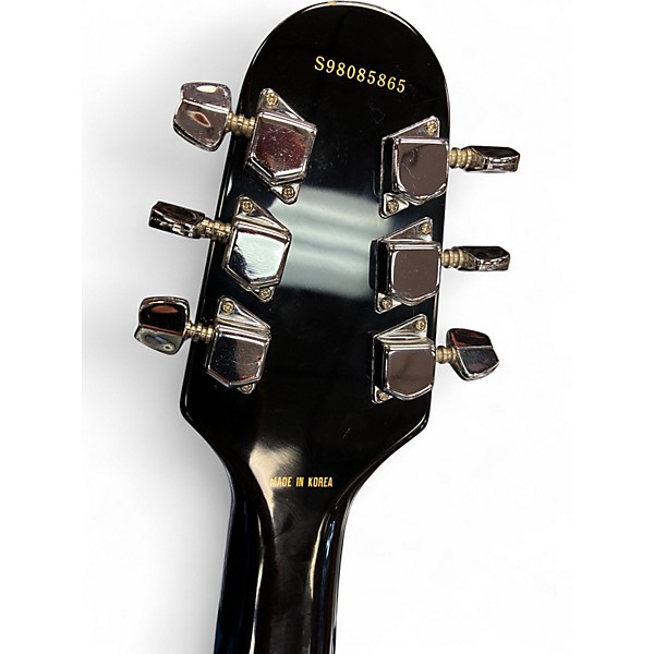 Used Samick Mini Flying V black Solid Body Electric Guitar