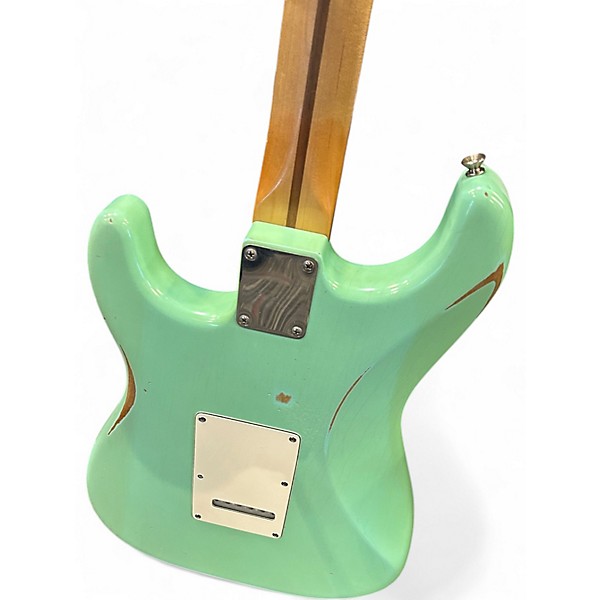 Used 2020 Fender Vintera Road Worn '50s Stratocaster Surf Green Solid Body Electric Guitar