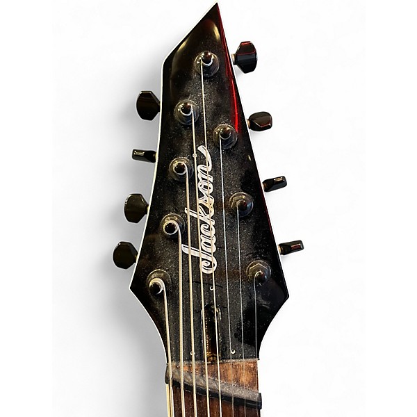 Used Jackson SLAT8 X Series Soloist Multi Scale Gloss Black Solid Body Electric Guitar