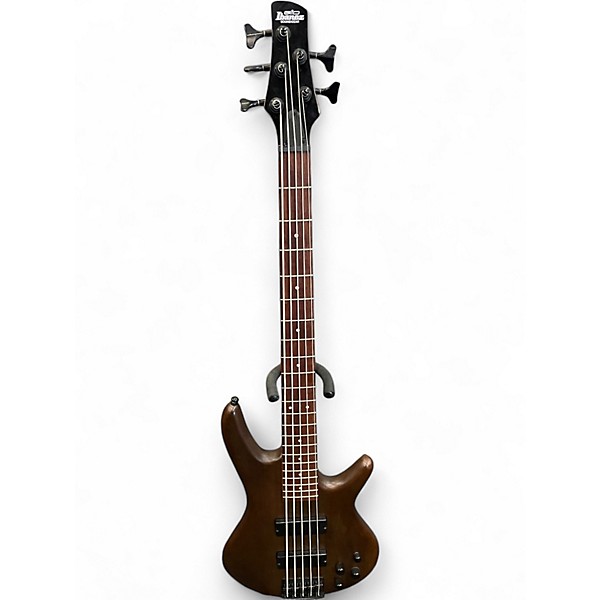 Used Ibanez GSR205 5 String SATIN WALNUT Electric Bass Guitar