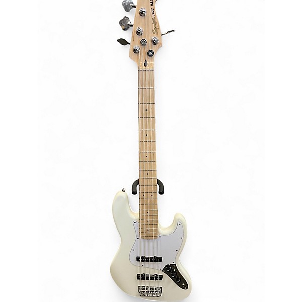 Used Squier Affinity Jazz Bass V 5 String WHITE Electric Bass Guitar