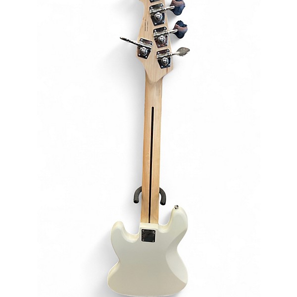 Used Squier Affinity Jazz Bass V 5 String WHITE Electric Bass Guitar