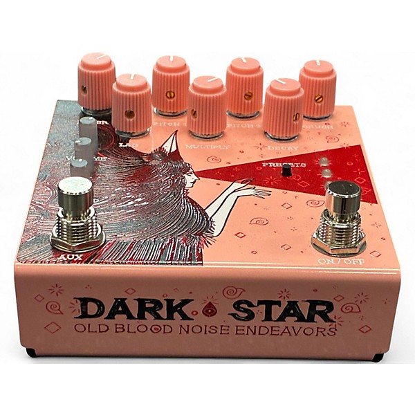 Used Old Blood Noise Endeavors Dark Star Stereo V3 Pink Effect Pedal