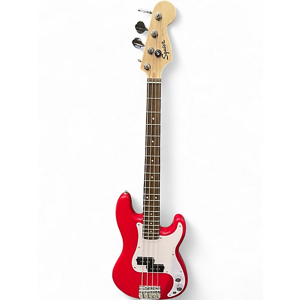 Used 2025 Squier Mini Precision Bass Dakota Red Electric Bass Guitar