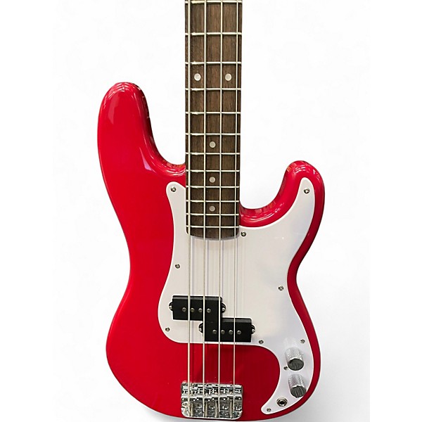 Used 2025 Squier Mini Precision Bass Dakota Red Electric Bass Guitar