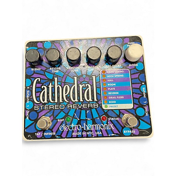 Used Electro-Harmonix Cathedral Stereo Reverb Effect Pedal